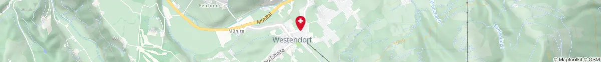 Kartendarstellung des Standorts für Apotheke Westendorf in 6363 Westendorf